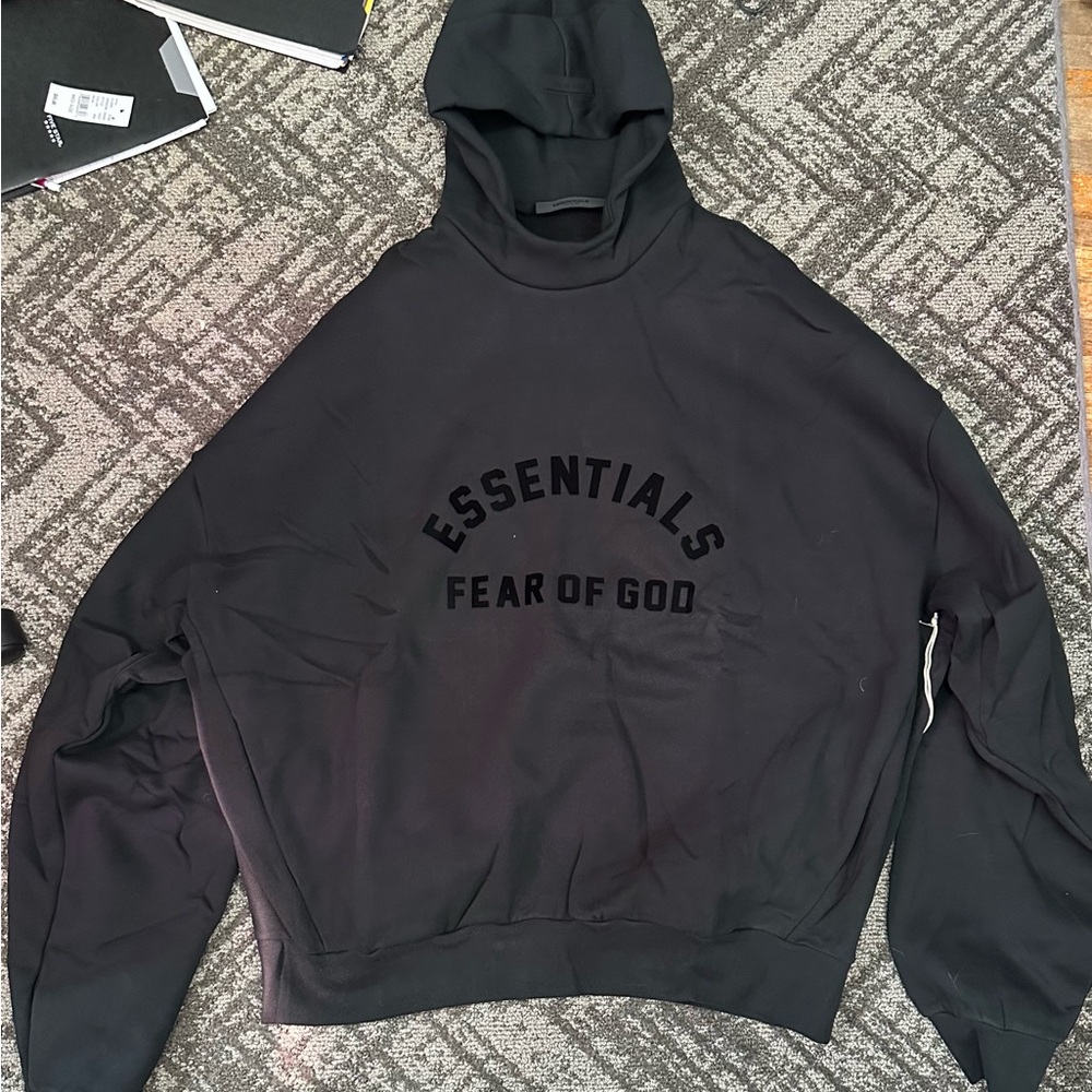 Fear of God Essentials Black Hoodie